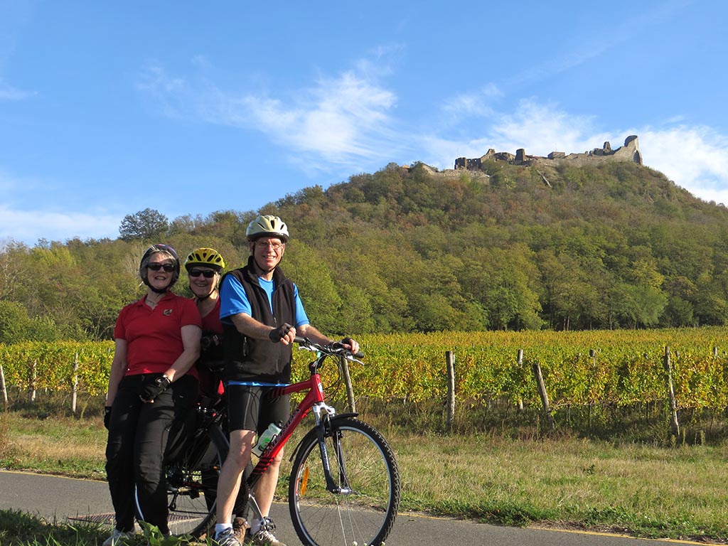 Bike tour around Lake Balaton - Cycling at the Fortress of Szigliget
