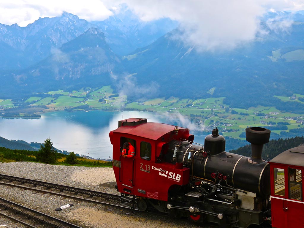 Bike tours in Austria at Salzburg - Steepest cog-wheel railway of Europe