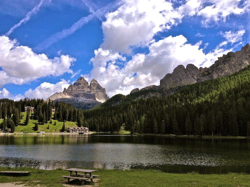 Bike tours in Italy Innsbruck-Venice - Nice view at Cortina d' Ampezzo